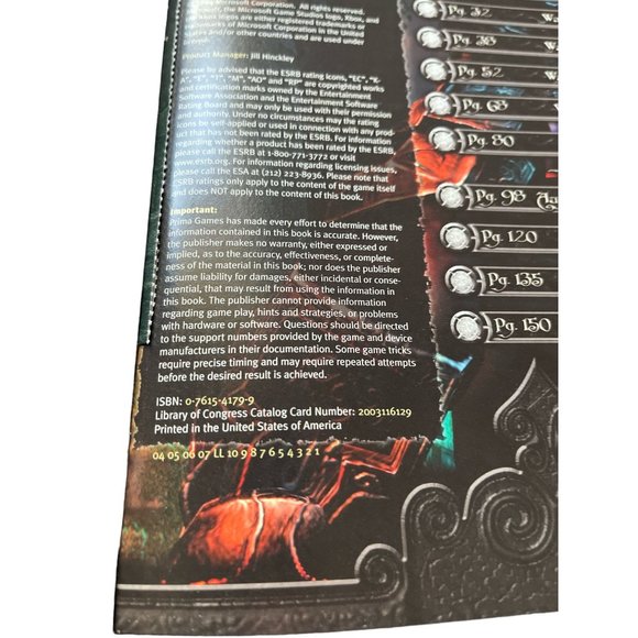 Fable Official Game Guide Missing Poster Prima Video Game Guide Walkthrough - Picture 3 of 4